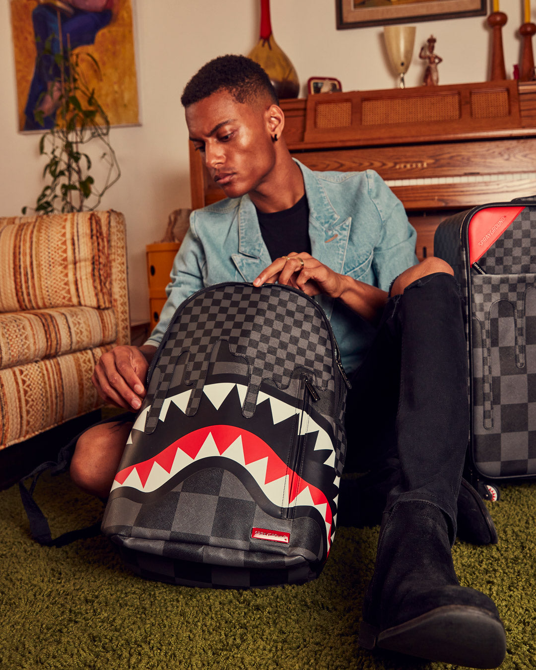 Xtc Grey Sharks in Paris Backpack (Dlxv) - Image 2