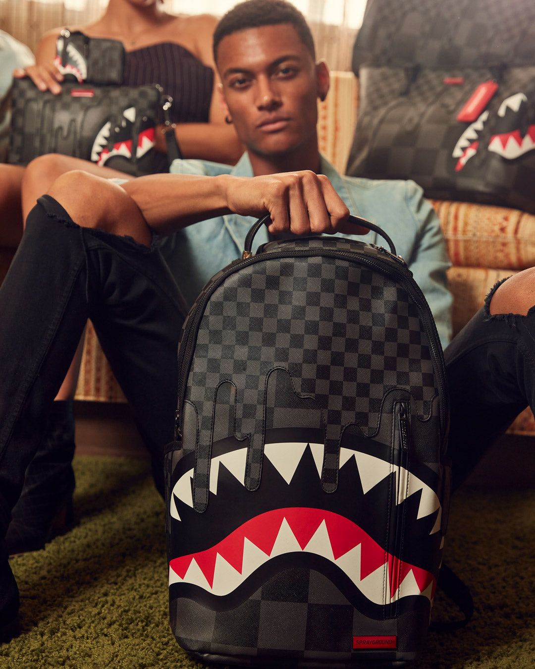 Xtc Grey Sharks in Paris Backpack (Dlxv) - Image 6