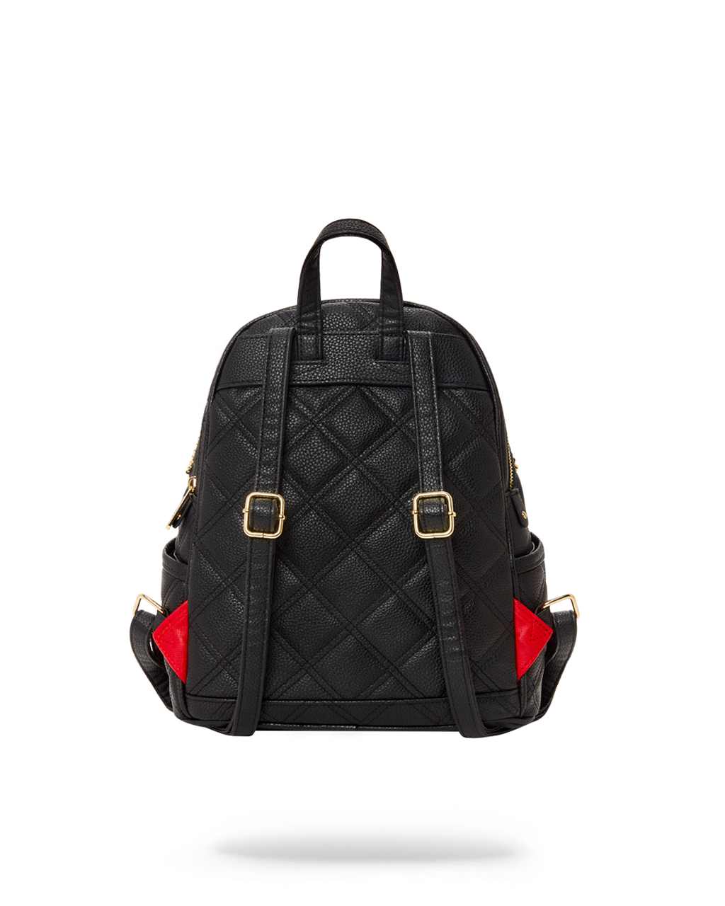 Noir Quilt Gold Chain Shark Savage Backpack - Image 3