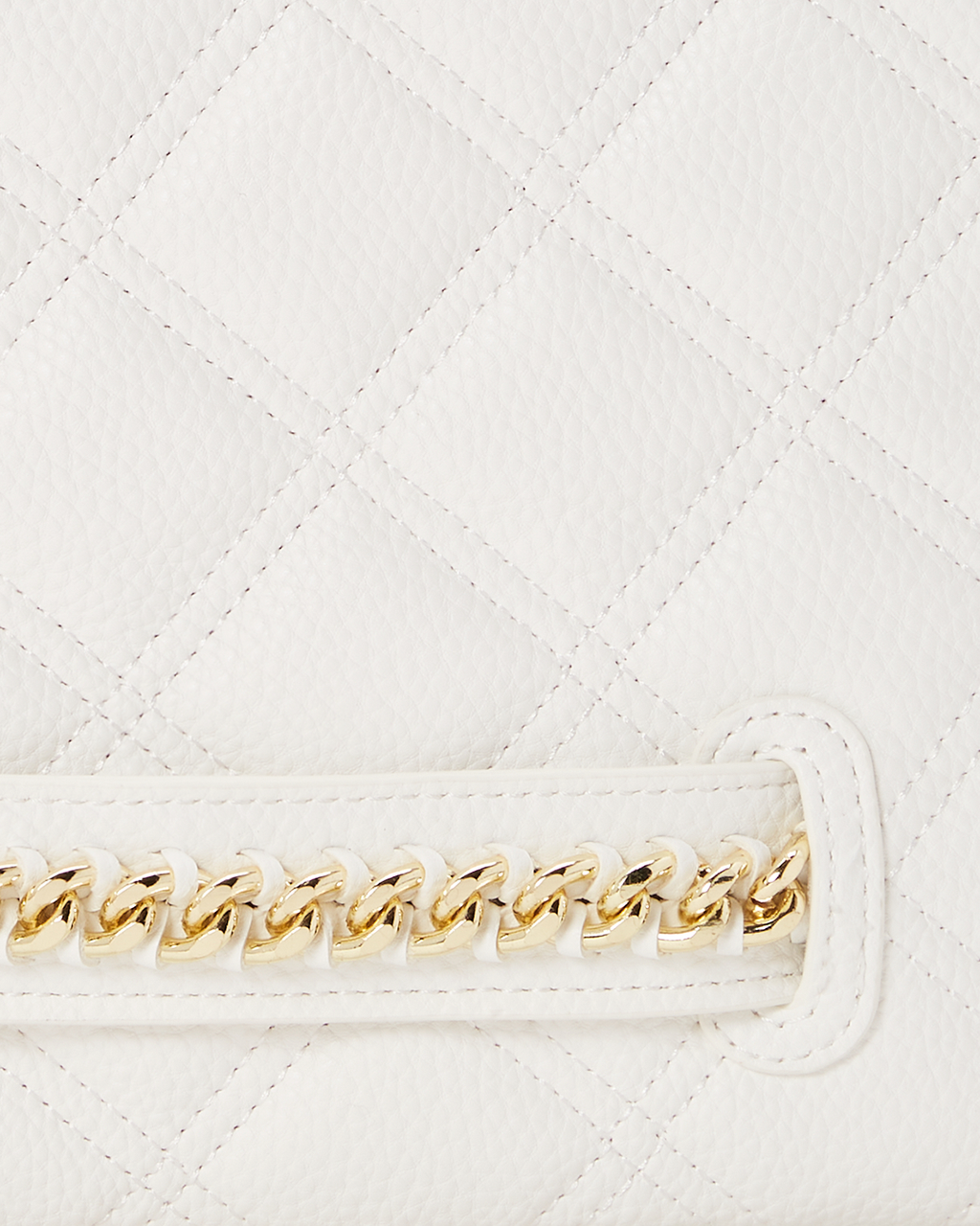 Riviera Le Blanc Gold Chain Shark Crossover Clutch - Image 7