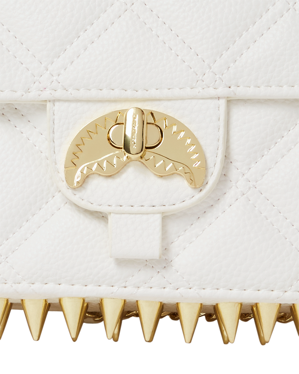 Riviera Le Blanc Gold Chain Shark Handbag - Image 4
