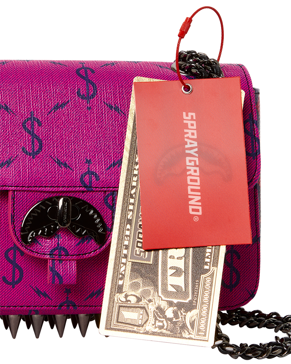 $Napdragon Gold Chain Shark Handbag - Image 15