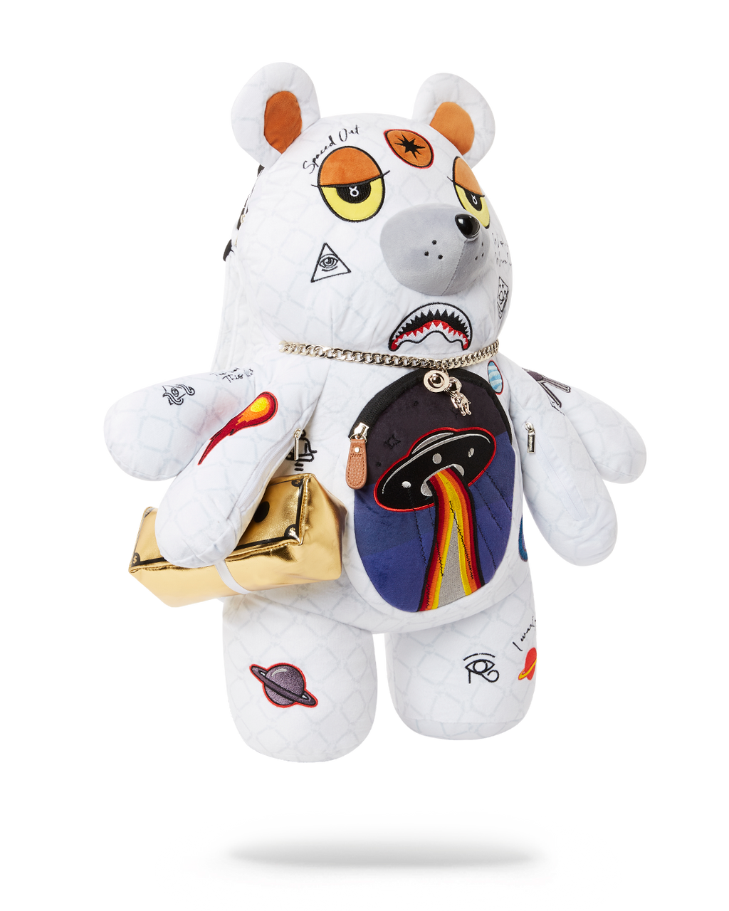 Ufo Spaced Out Moneybear Teddybear Backpack - Image 3