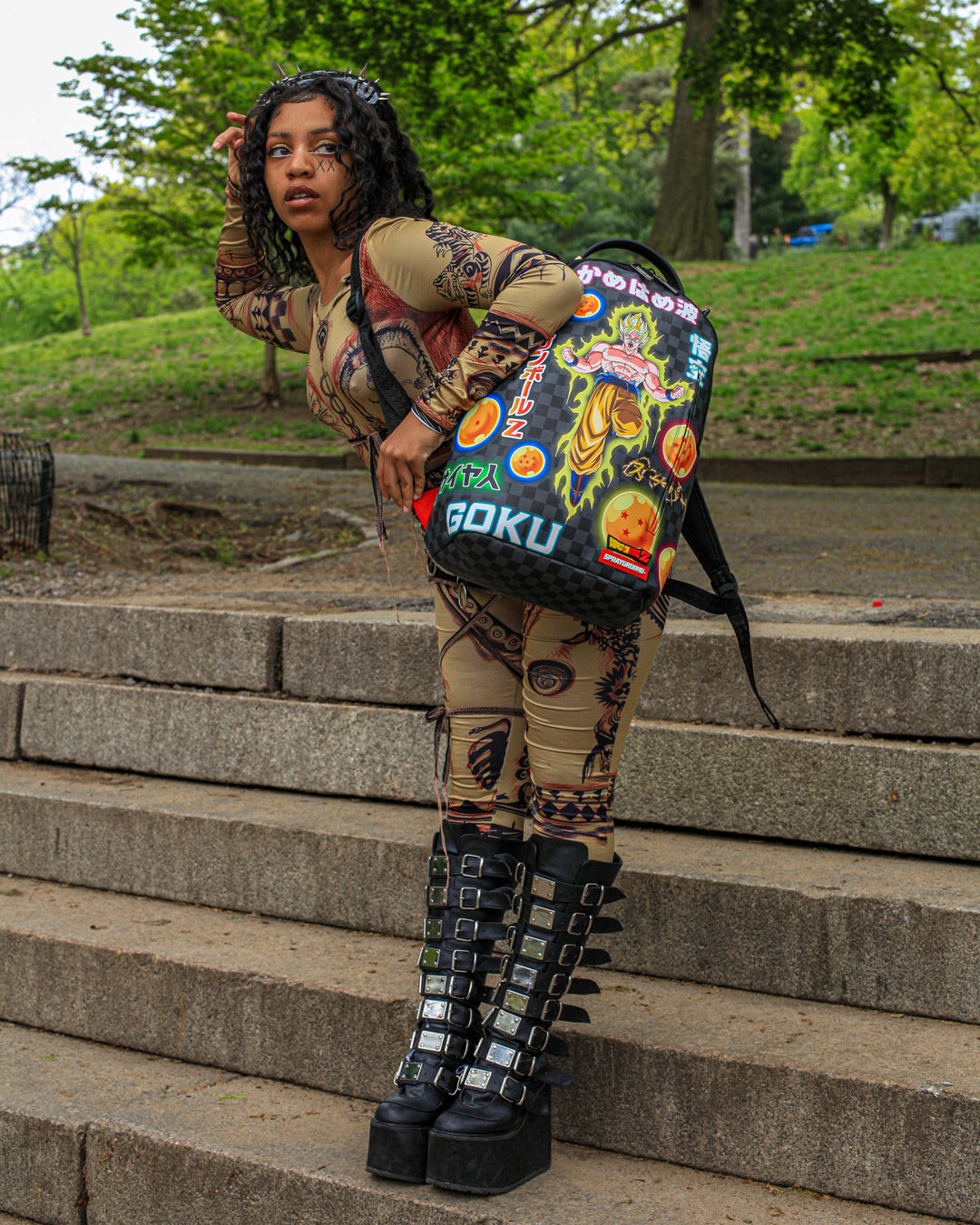 Dragon Ball Z Neon Trip Backpack (Dlxv) - Image 4