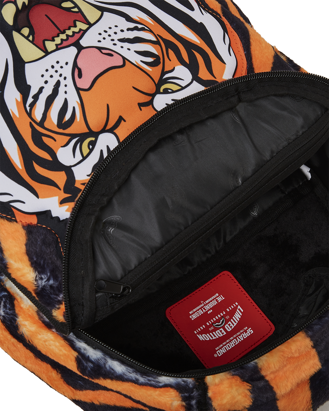 Tiger Cozy Velour Fur Backpack - Image 9
