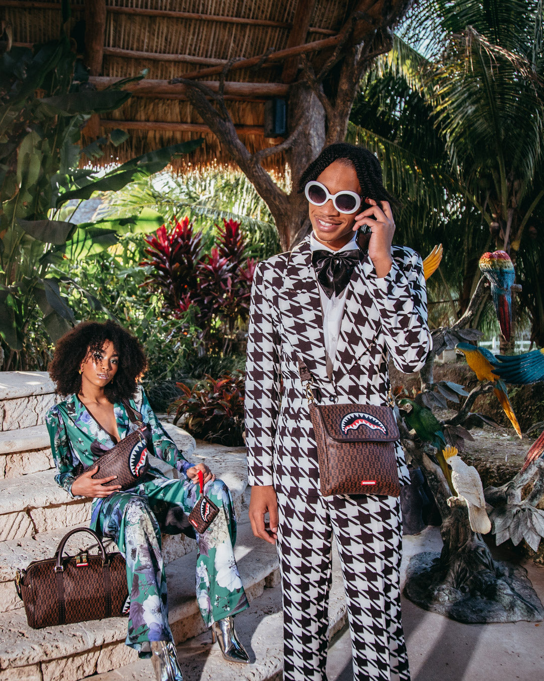 Cashin Checks Shoulder Bag - Image 6