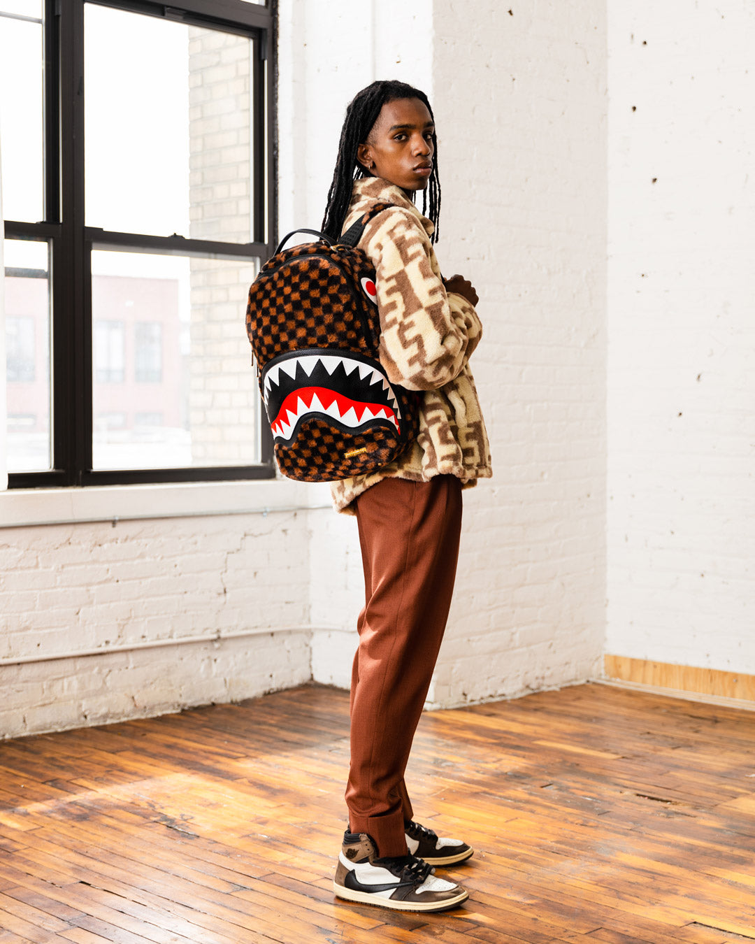Furrr Sharks in Paris Backpack (Dlxv) - Image 4
