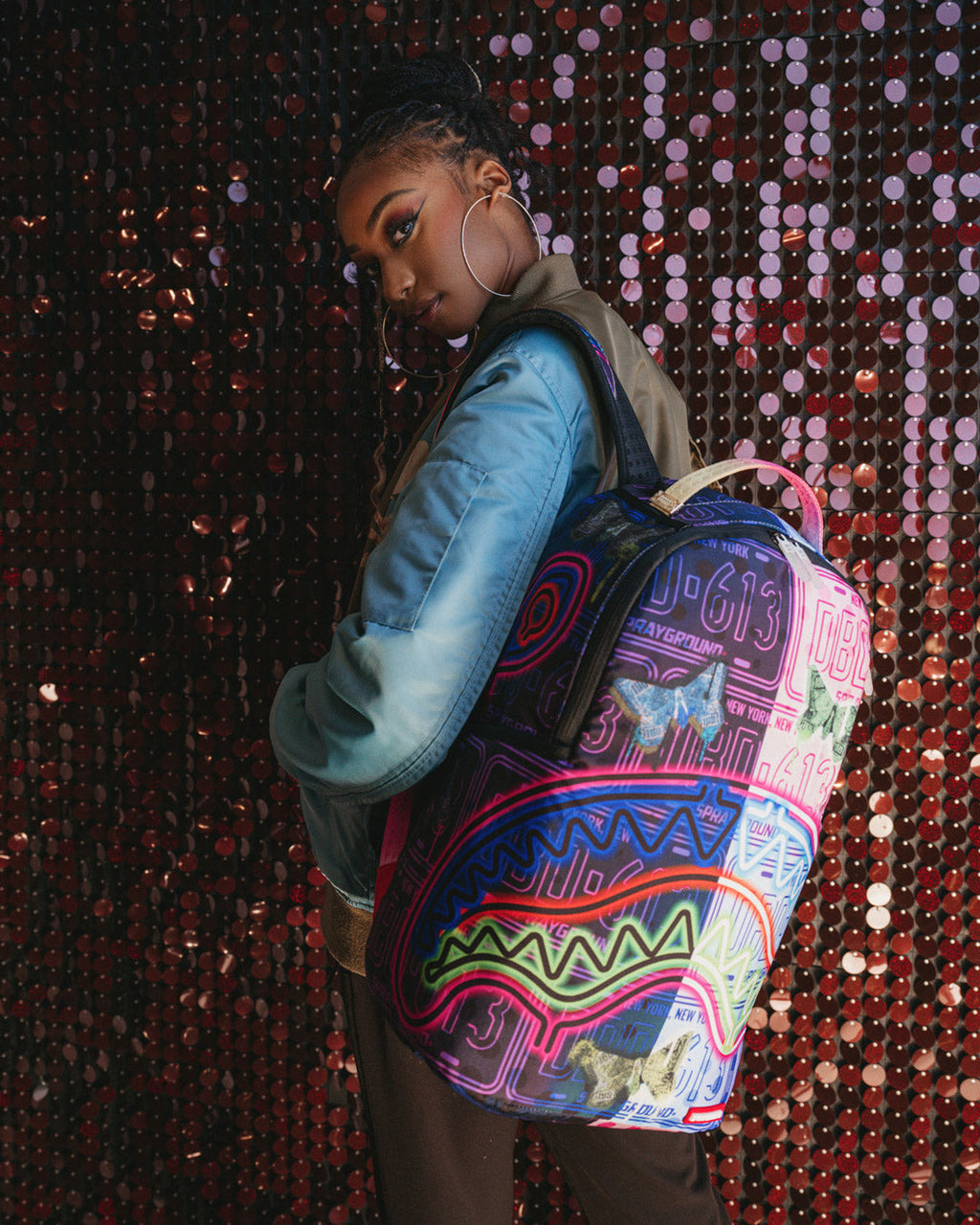 Neon Butterfly Backpack - Image 2