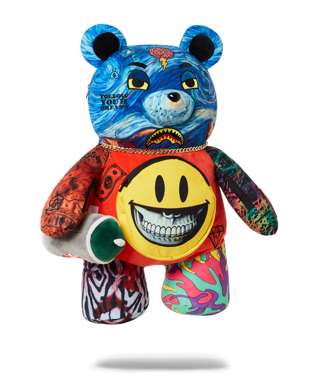 Villain Money Bear Teddybear Ron English Edition Backpack - Image 3