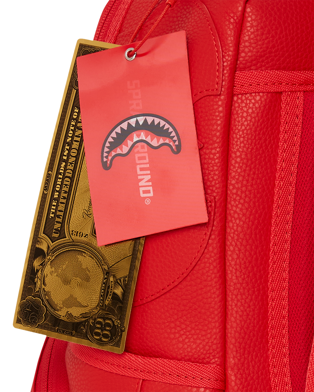 Heavy Metal Shark Red Backpack (Dlxv) - Image 15