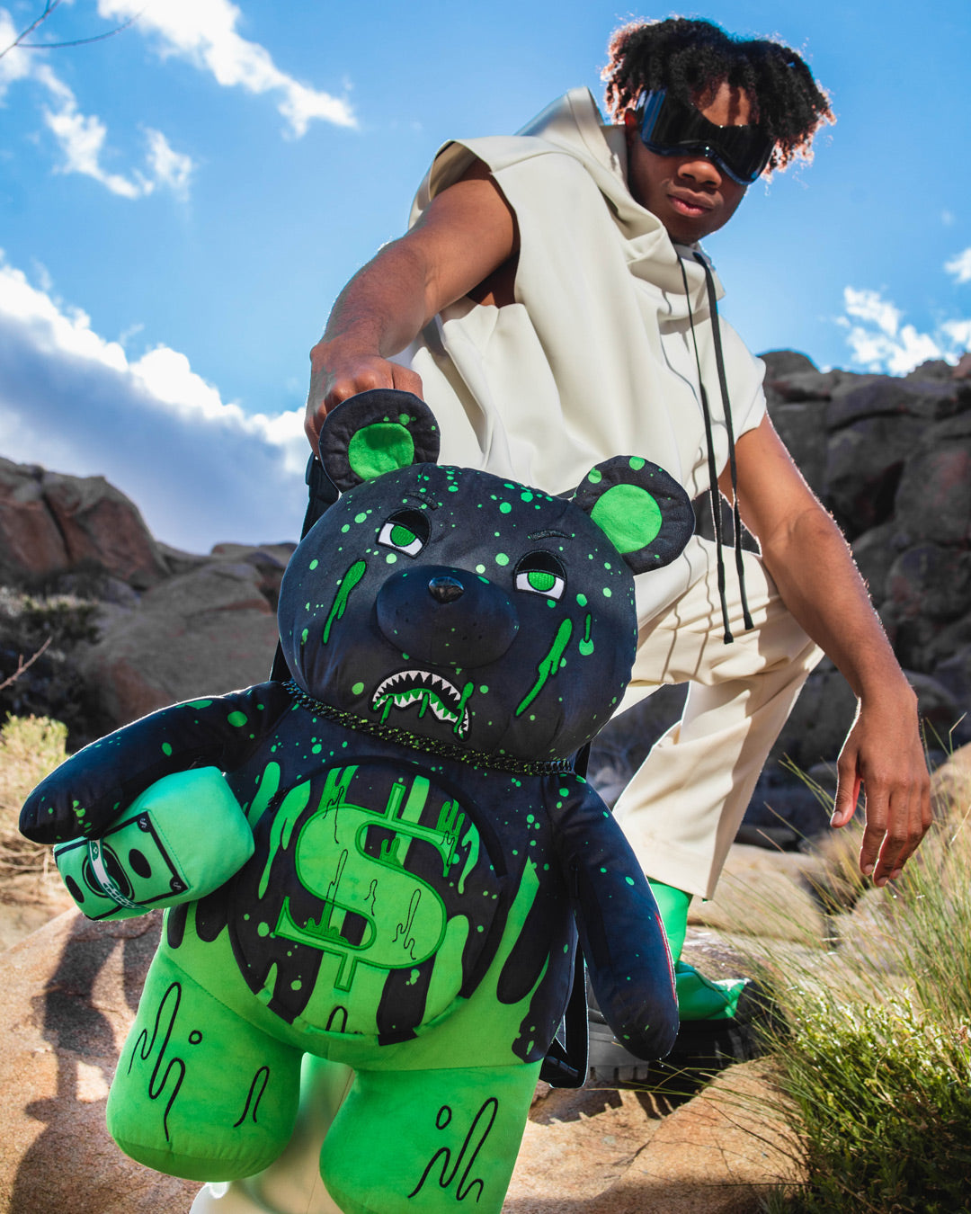 Drip Bear Moneybear Teddybear Backpack - Image 2