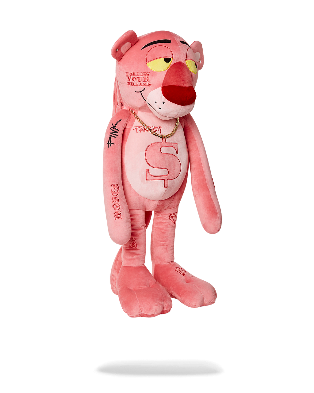 Pink Panther Up to No Good Teddy Bear Backpack - Image 3