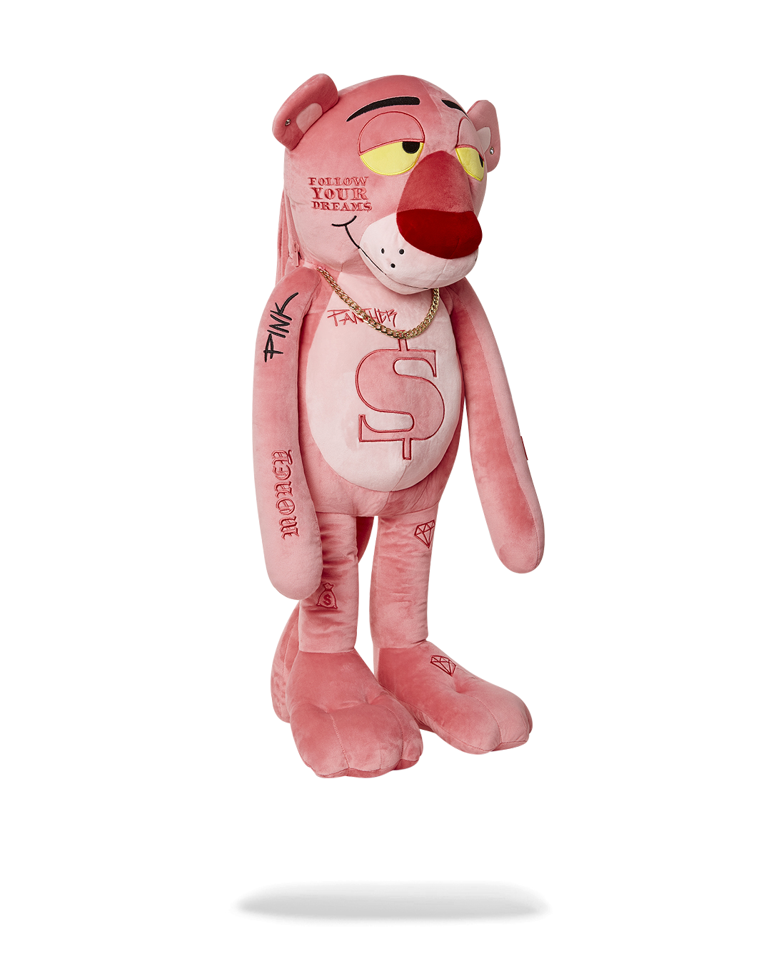 Pink Panther Up to No Good Teddy Bear Backpack - Image 3