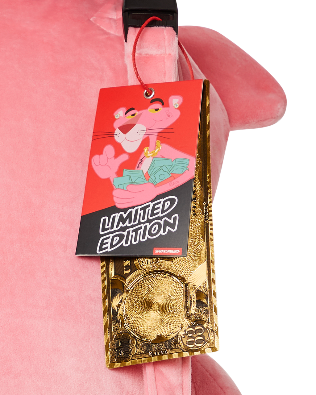 Pink Panther Up to No Good Teddy Bear Backpack - Image 12