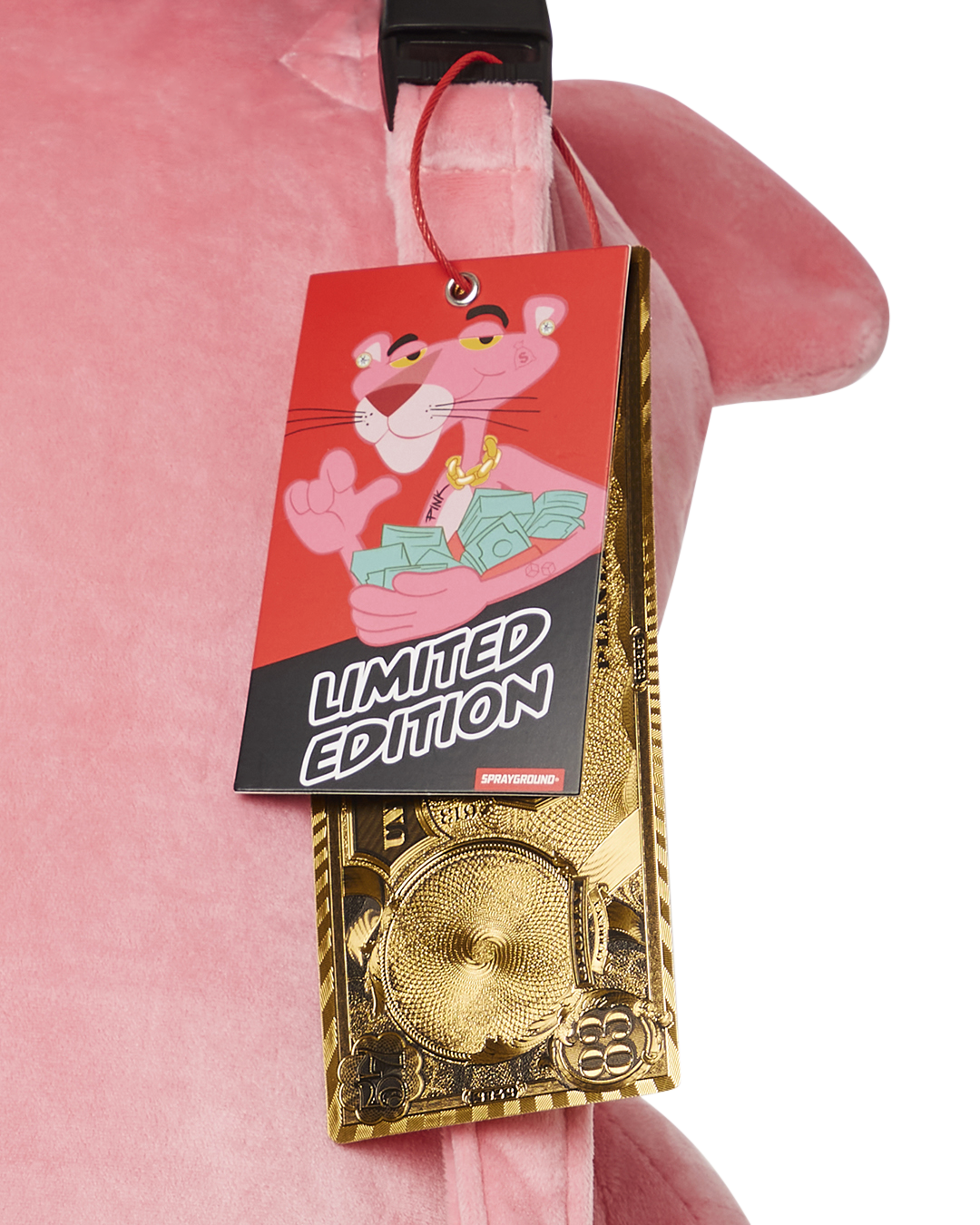 Pink Panther Up to No Good Teddy Bear Backpack - Image 12