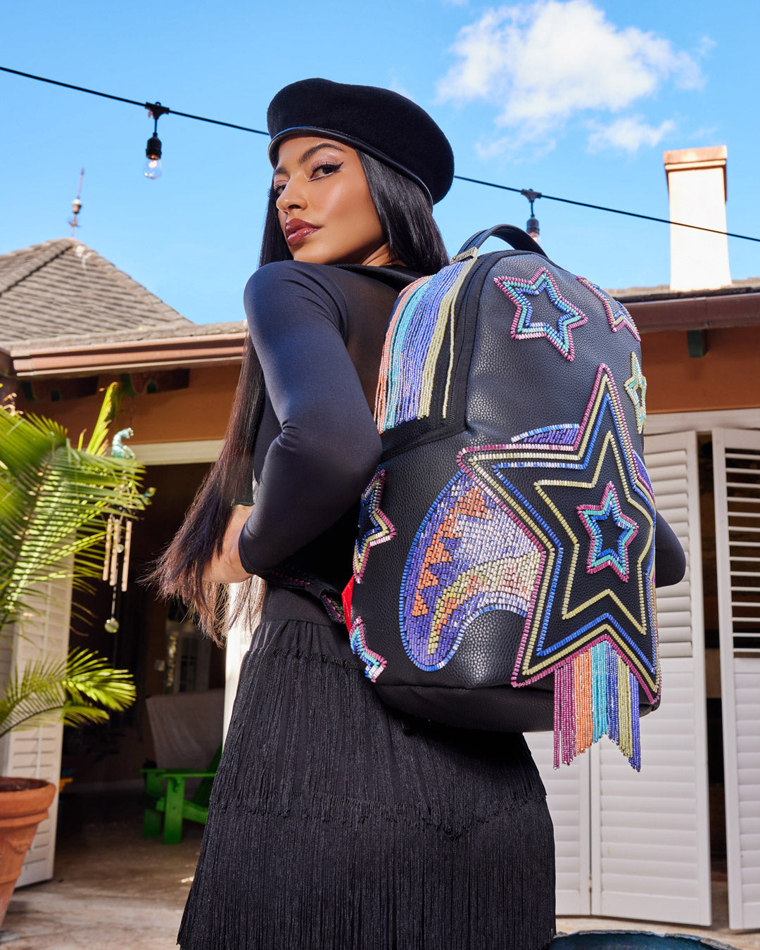 Star Racer A.I.7 Sandflower Collab Beaded Backpack - Image 12