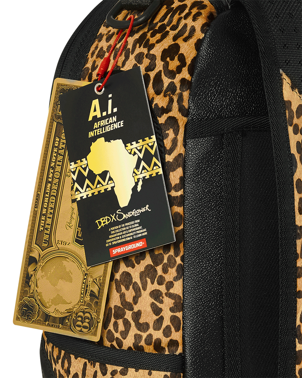 African Intelligence 9 Courage Lives on Backpack - Sandflower Collab - Image 24