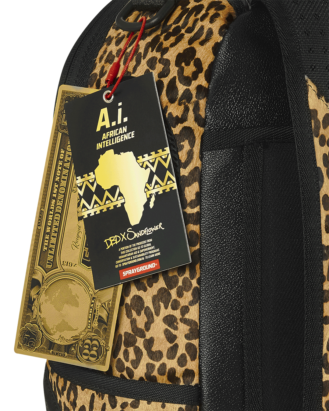African Intelligence 9 Courage Lives on Backpack - Sandflower Collab - Image 24