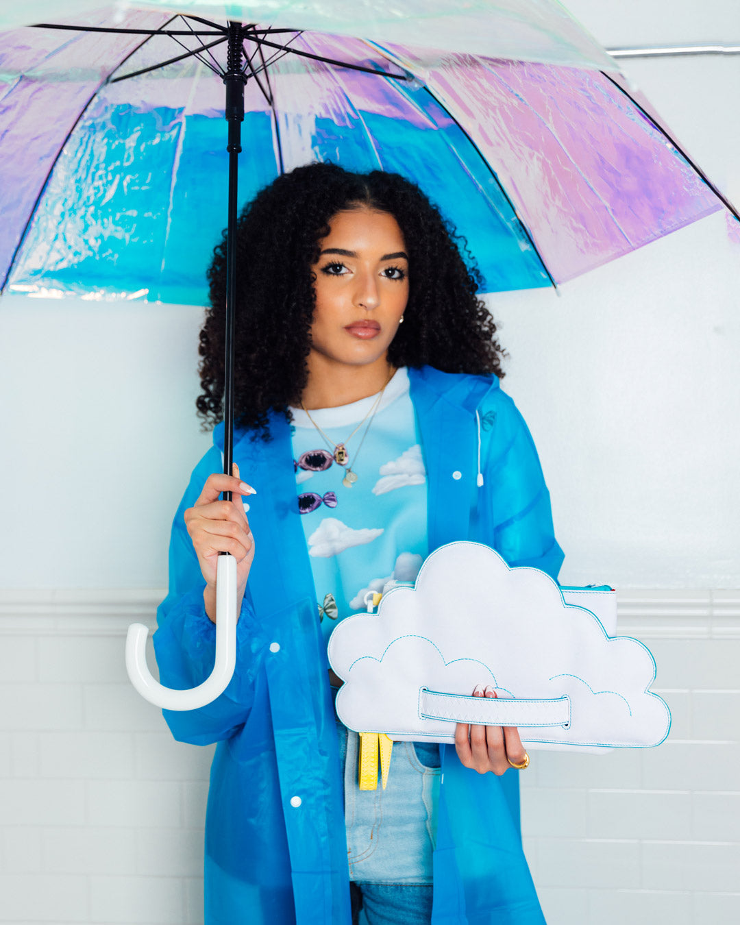 Cloudy with a Chance of Shark Crossover Clutch - Image 2