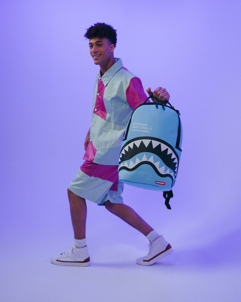 Shark Central (Blue) Backpack (Dlxv) - Image 2