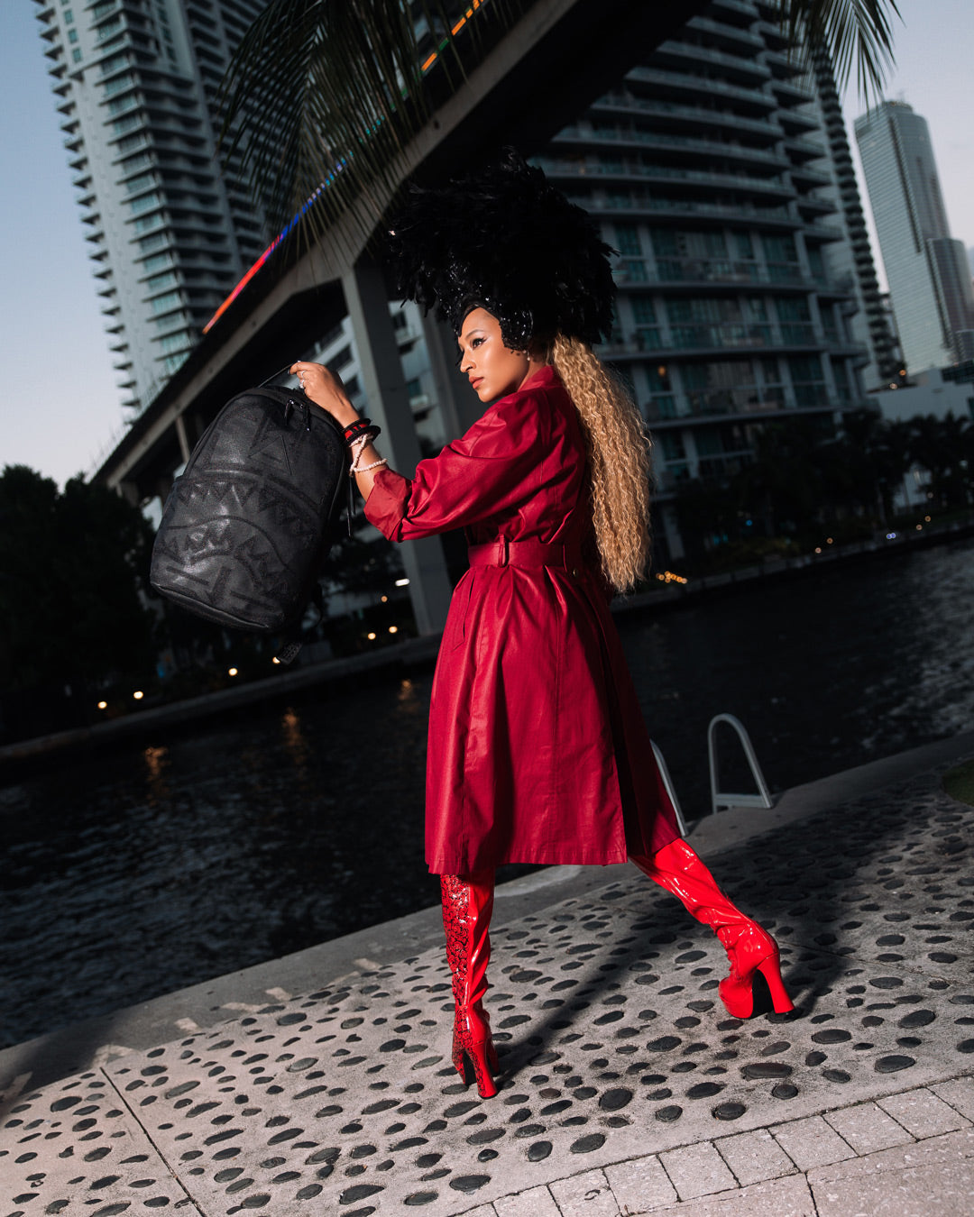 African Intelligence 9 Apex Genius Backpack - Sandflower Collab - Image 10