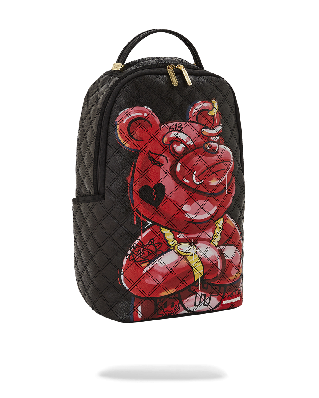 Quilt Hand Painted Diablo Bear Backpack (Dlxv) - Image 3