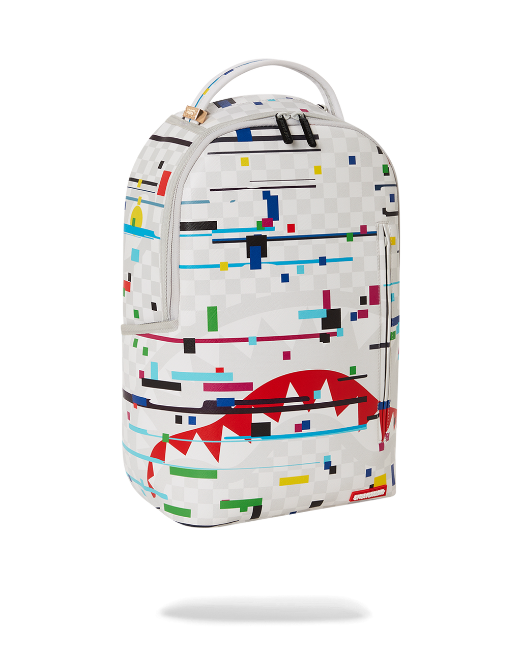 Sharks in Paris Glitch Rider Backpack (Dlxv) - Image 3