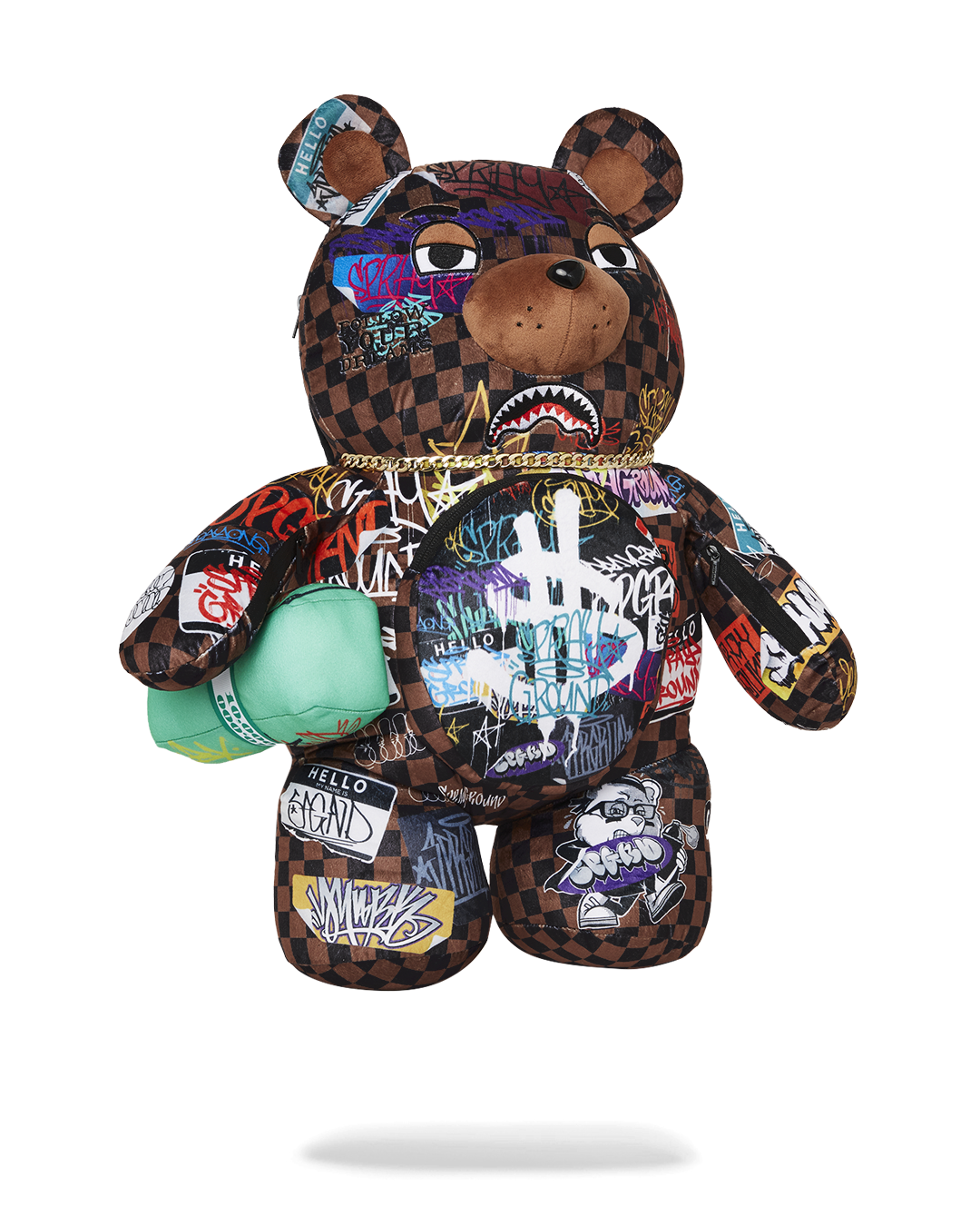 Sharks in Paris the Rizz Moneybear Teddybear Backpack - Image 3