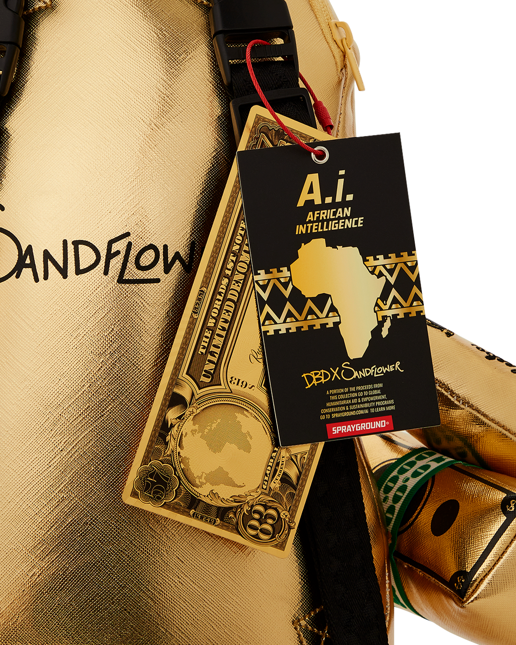 A.I.8 African Intelligence Path to the Future II Medium Moneybear Teddybear Backpack - Image 18