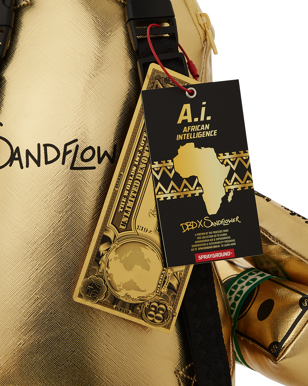 A.I.8 African Intelligence Path to the Future II Medium Moneybear Teddybear Backpack - Image 18