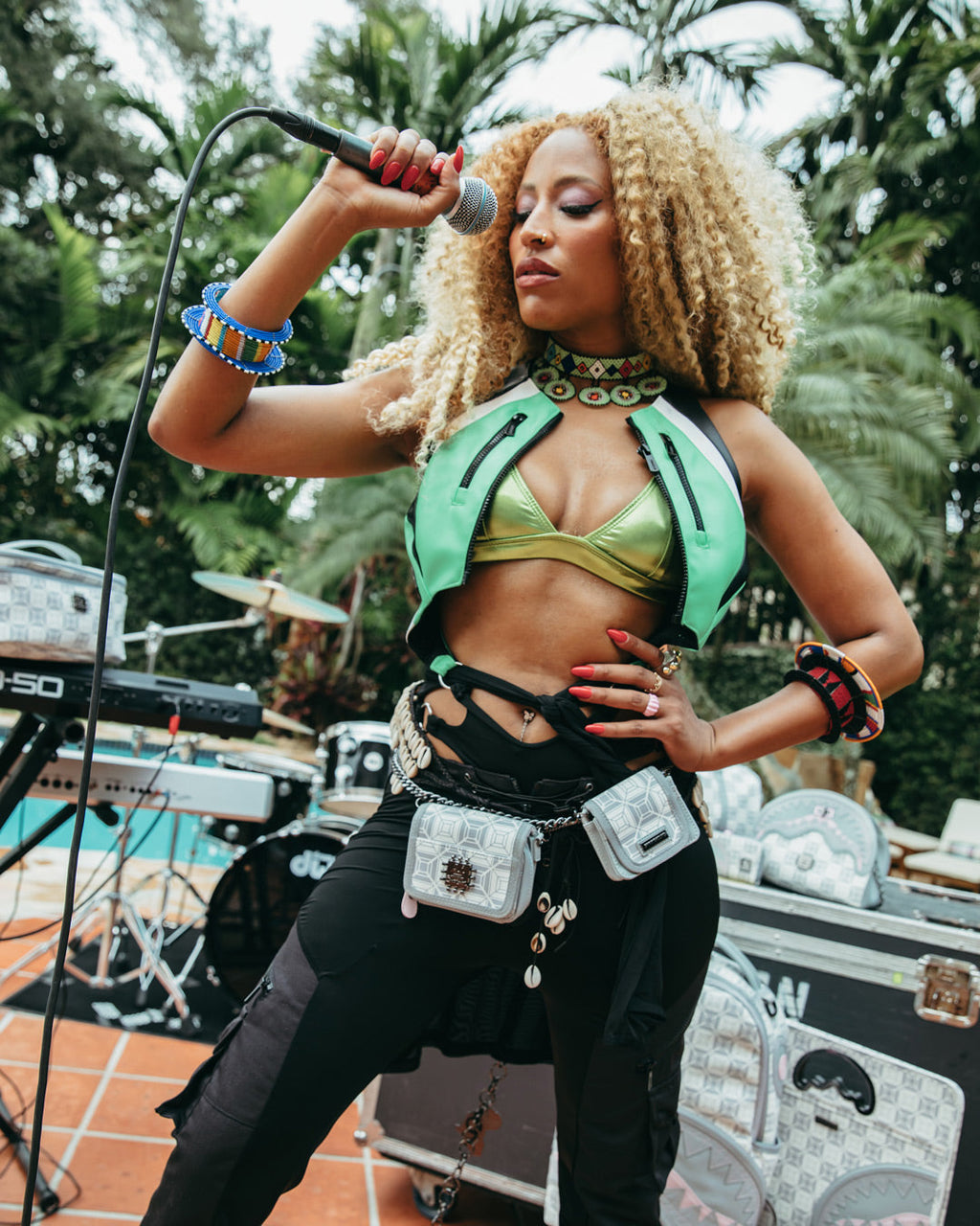 A.I.8 African Intelligence Booked & Busy Charm Waistbelt - Image 2
