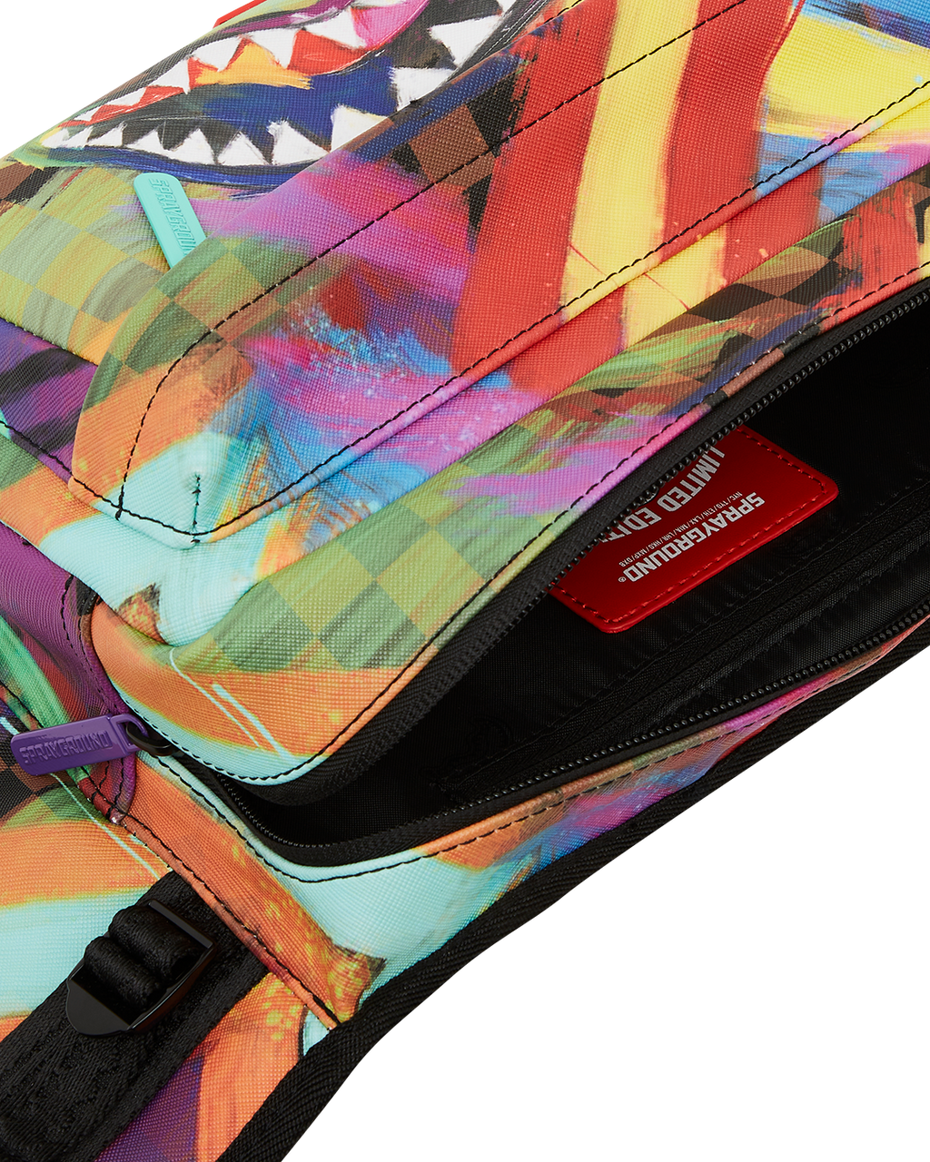 Sharks in Paris City Streaks Cargo Crossbody - Image 7