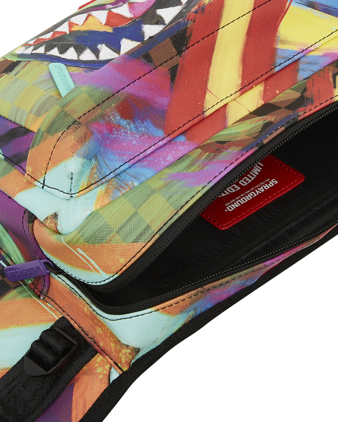 Sharks in Paris City Streaks Cargo Crossbody - Image 7