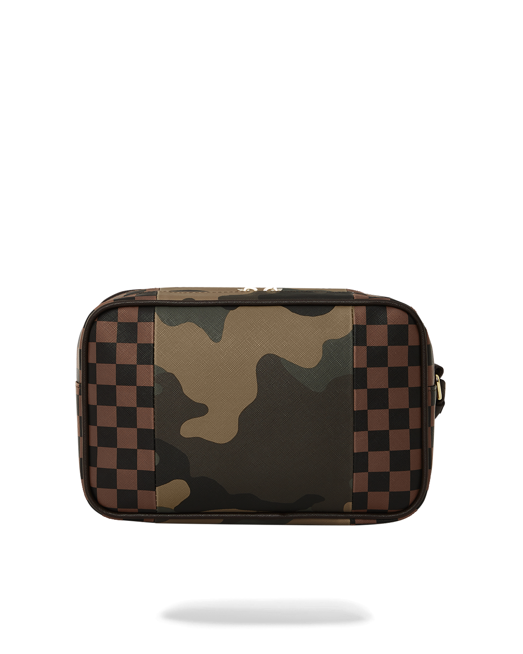 Exterior Gold Zip Pocket Sharks in Paris Toiletry Brickside Bag - Image 3