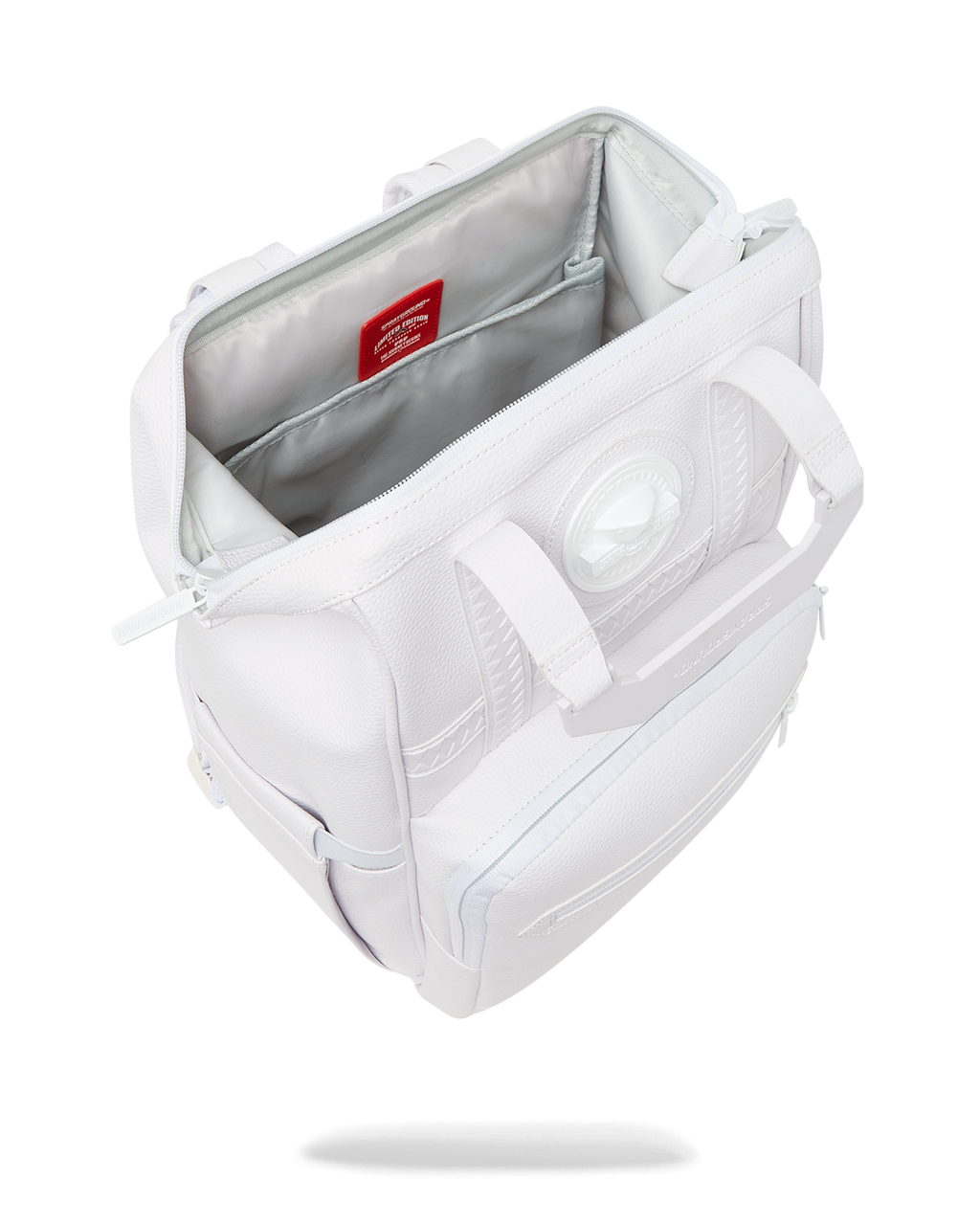 Heavy Metal Shark White Out Biz Top Opener Backpack - Image 10