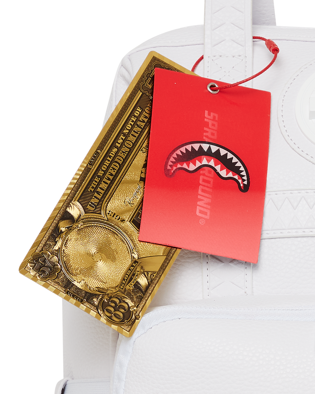 Heavy Metal Shark White Out Biz Top Opener Backpack - Image 14