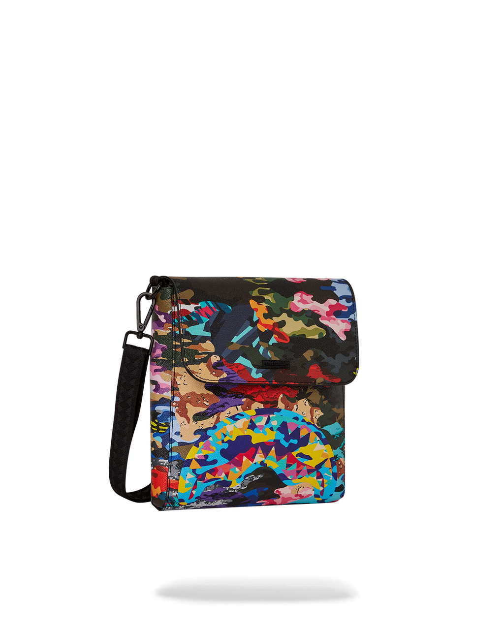 Sliced and Diced Camo Messenger Sling Bag - Image 3