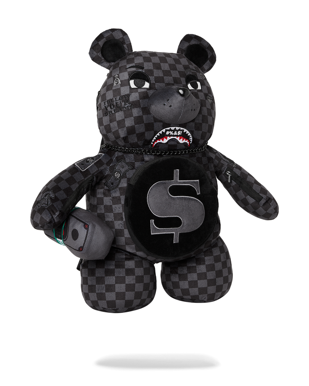 'What the Beep' Shark Moneybear Teddybear Backpack - Image 3