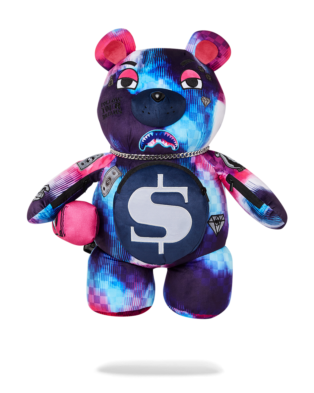 SHARKCLUB ELECTRONICA MONEYBEAR TEDDYBEAR BACKPACK