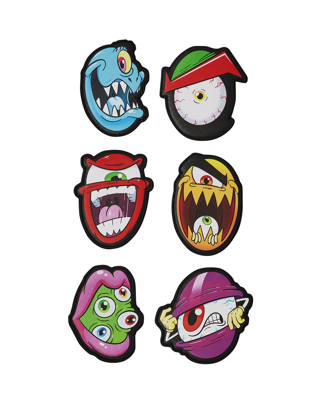 Money Boys Split Crazy Eyes - 6 Removable Velcro Eye Patches - Image 17