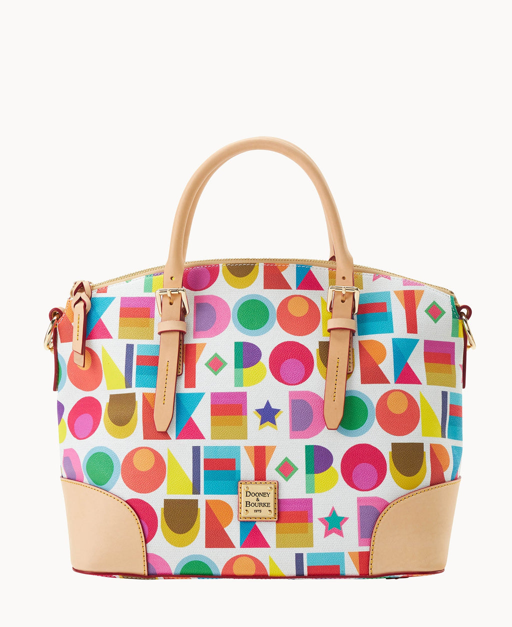 Art Deco Domed Satchel - White