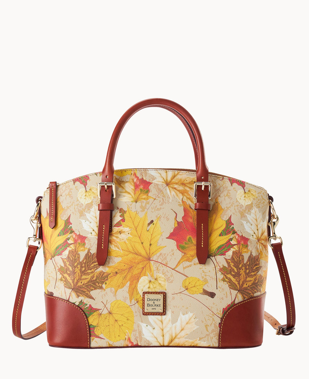Maple Leaf Domed Satchel - Sand
