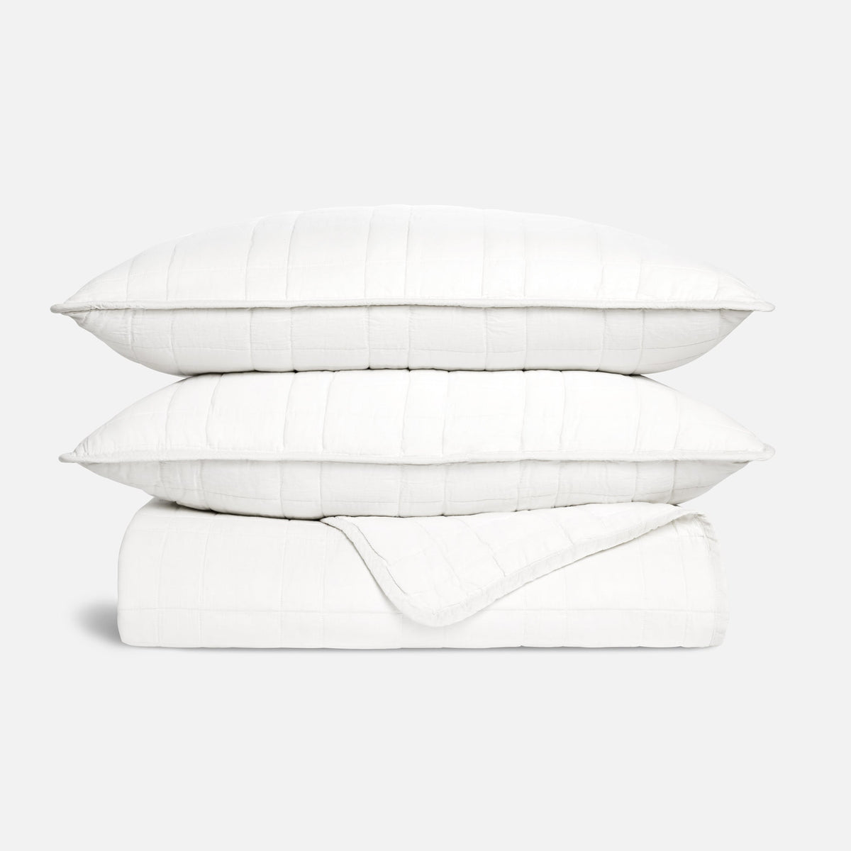Weekend Wash Quilt Set - White
