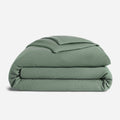 Micro Waffle Duvet Cover - Last Call - Botanical Green