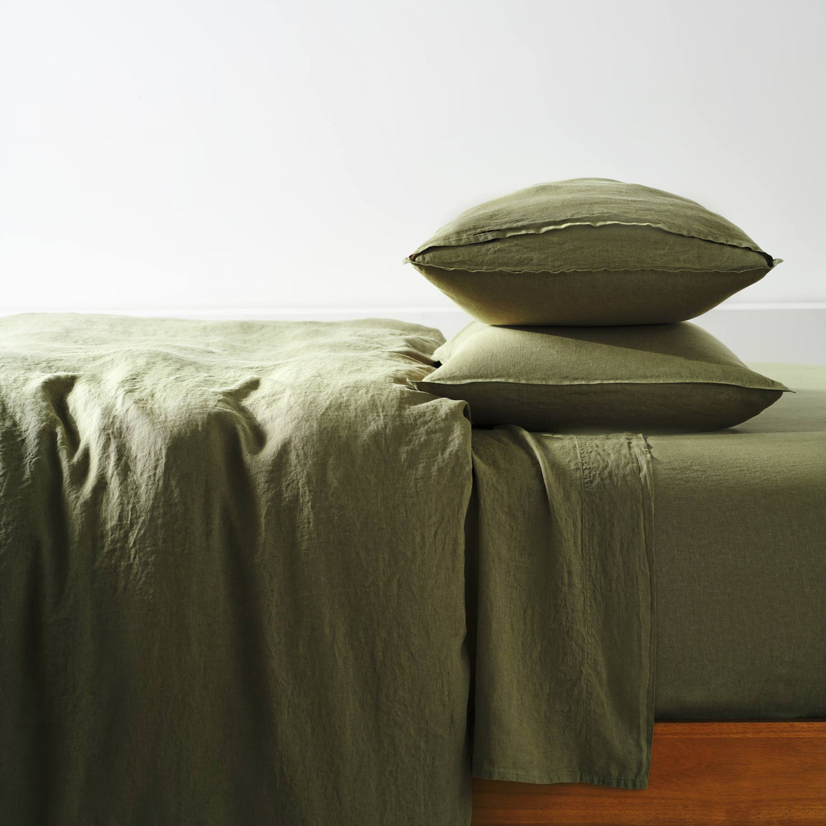 Set of 2 Washed European Linen Core Sheet Set Bundle - Image 33