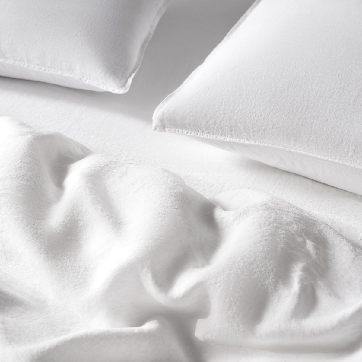 Set of 2 Washed European Linen Core Sheet Set Bundle - Image 9
