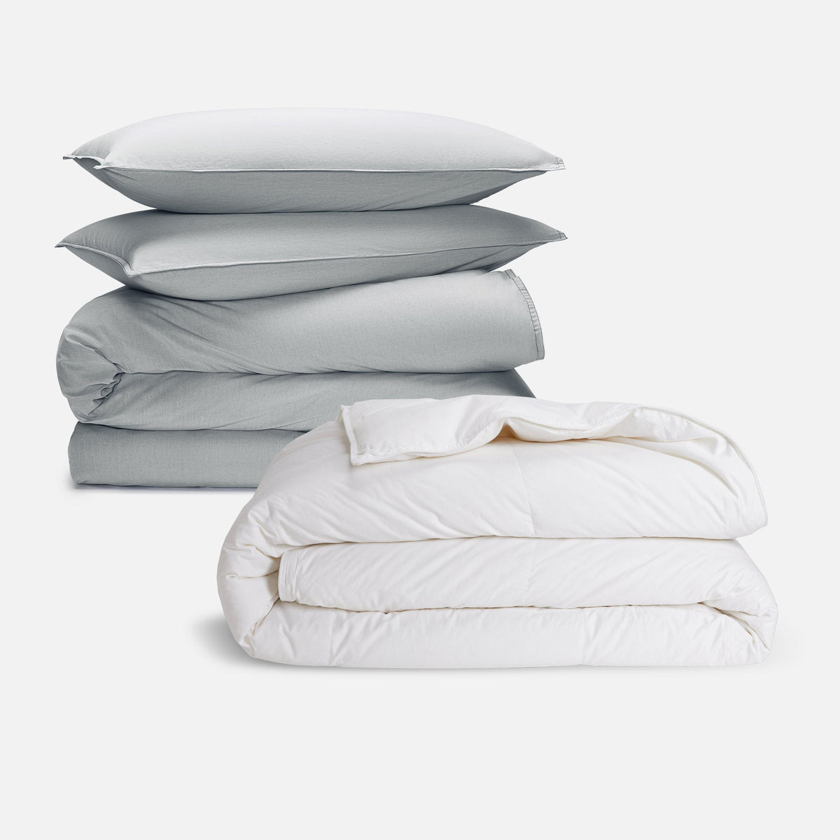 Washed Classic Percale Duvet Set Bundle - Image 86