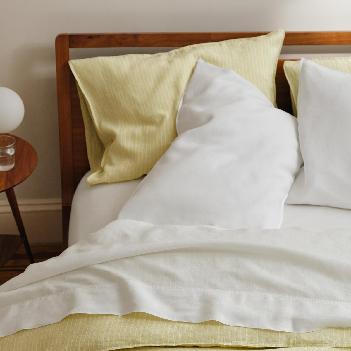 Set of 2 Washed European Linen Core Sheet Set Bundle - Image 7