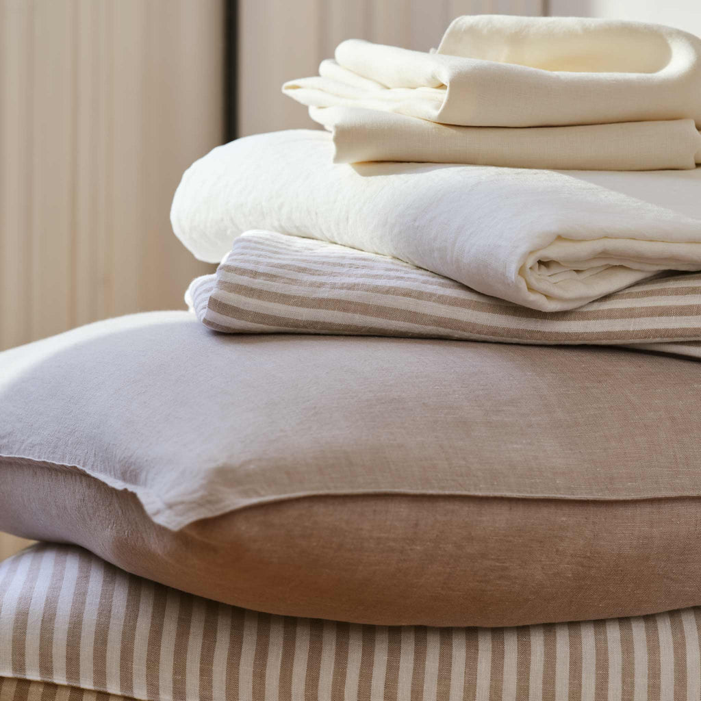 Washed European Linen Core Sheet Set - Image 47