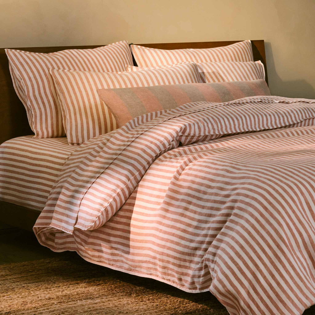 Set of 2 Washed European Linen Core Sheet Set Bundle - Image 96
